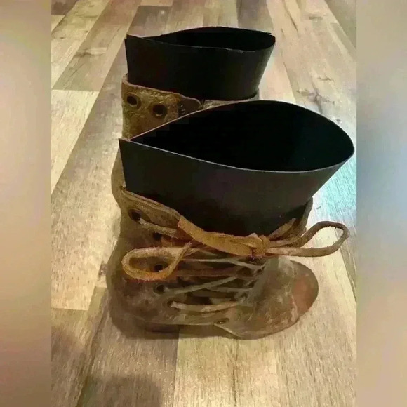 Diba True Women's Sz 7 Shoes Brown Leather Lace Up Zip Distressed Ankle Boots - Picture 13 of 14